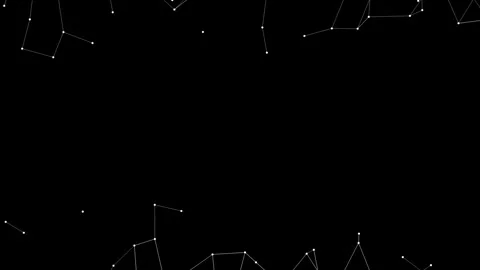 Abstract white dots lines connections geometric network technology motion Stock Footage 327519374
