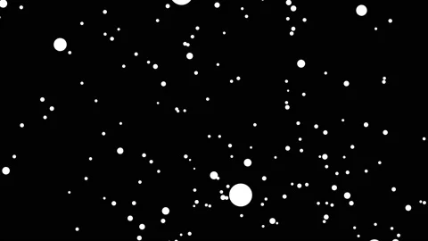 Abstract white dots is random moving ani... | Stock Video | Pond5
