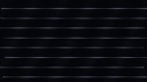 Abstract white dotted lines moving on black digital background Stock Footage 335938091