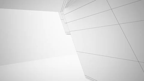 Abstract white drawing interior .  Stock Footage 100613260