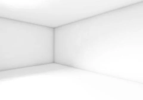 Abstract white empty interior background, 3d Stock Illustration