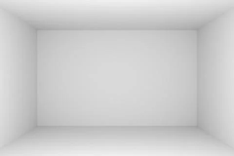 Abstract white empty room, dark side. Stock Illustration