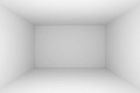 Abstract white empty room dark side Stock Illustration