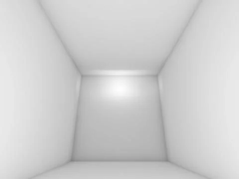 Abstract white empty room interior with spot light Ilustración de archivo