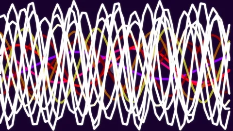 Abstract white equalizer background showing dynamic audio signal waves on b.. Stock Footage 342205025