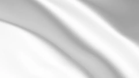Abstract white fabric background in the wind. Animated movement of the canvas Stock-Footage 133238909