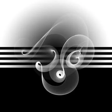 Abstract white flame smoke frame over striped background with copyspace for.. Stock Illustration