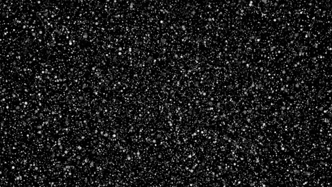 Abstract White Floating Particles Bokeh Overlay on Black Stock Footage 345704755