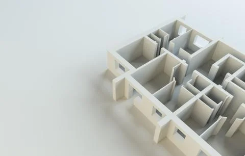 Abstract white floor. Top view Ilustración de archivo