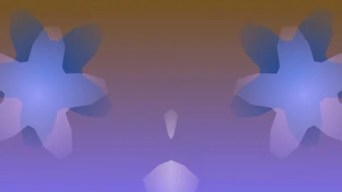 Abstract White Floral Shapes on Gradient Background. Video stock 329291670