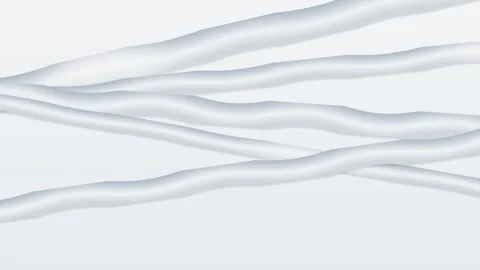 Abstract white flowing lines on light background. 2d animation Stock Footage 341802532