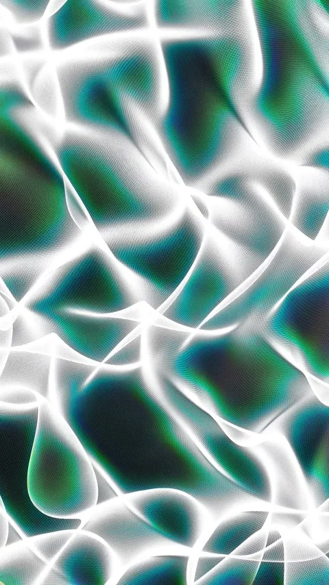 Abstract White Fluid Mesh Network Waves Stock Footage 344859202
