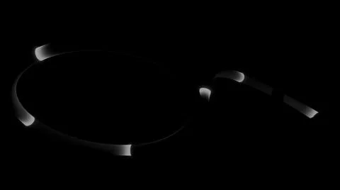 Abstract white flying luminous lights of same size along the trajectory of Stock Illustration
