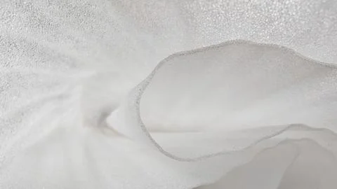 Abstract White Foam Texture with Soft Curved Edges and Granular Surface Stock Photos