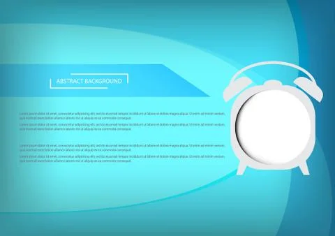 Abstract white frame on blue background Stock Illustration