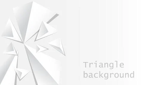 Abstract white geometric 3D background. Design for wallpaper, banner, landing Stock Illustration