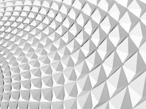 Abstract white geometric background 3 d Illustrazione stock