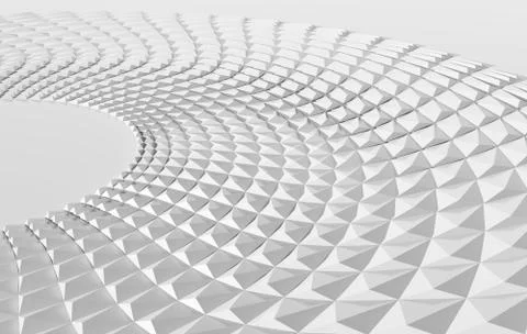 Abstract white geometric background 3d Illustrazione stock