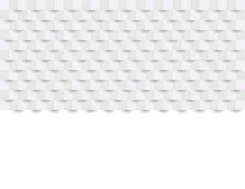 Abstract white geometric background, 3d paper art style. Vector illustration. Stock Illustration