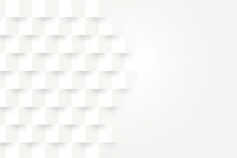 Abstract white geometric background. For design or advertising. 3D illustrati Stock Illustration