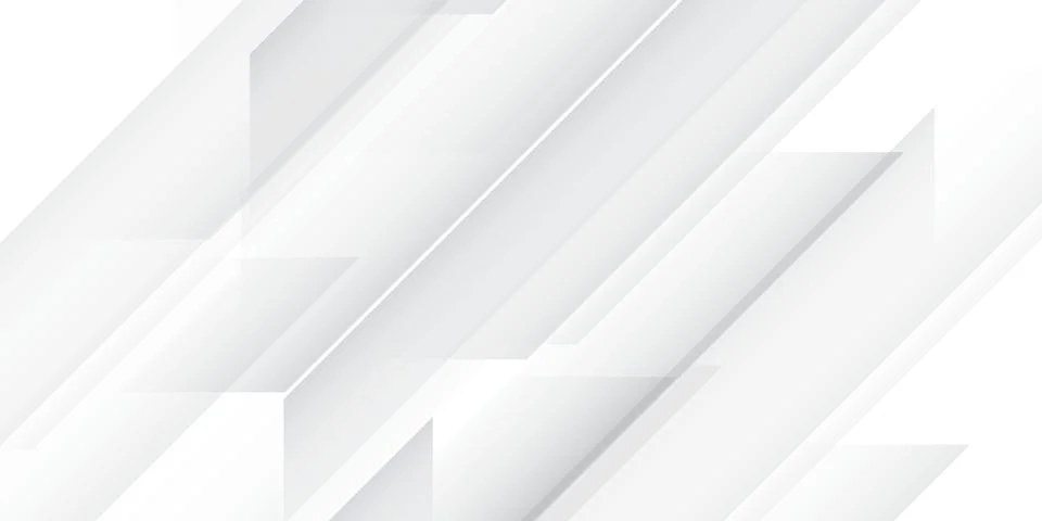 Abstract white geometric background with diagonal lines and shapes in soft 스톡 일러스트
