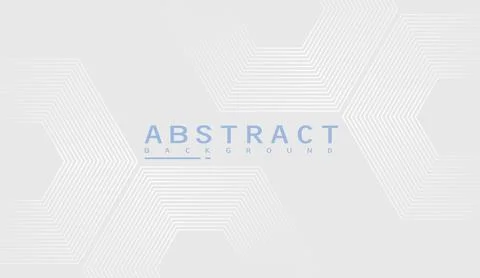 Abstract white geometric background with fine lines and light grey shapes Illustrazione stock