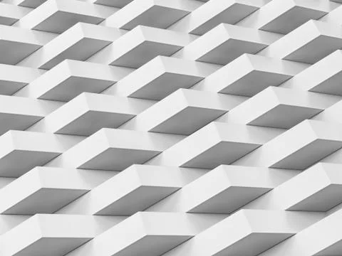 Abstract white geometric background Stock Illustration