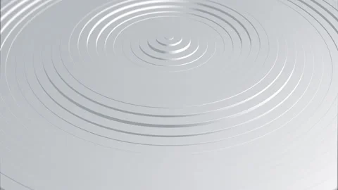 Abstract white geometric background. radial 3d waves and circles. Stock Footage 157399022