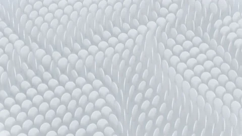Abstract white geometric background seamless loop 3D render animation Stock Footage 168286169