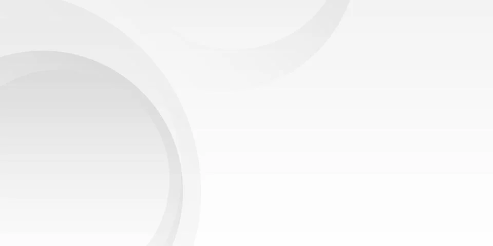 Abstract white geometric background with soft minimal circles and smooth Stock Illustration