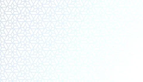 Abstract white geometric background with subtle blue pattern gradient and light Stock Illustration