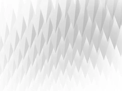 Abstract white geometric background, triangular structure pattern. 3d Stock Illustration