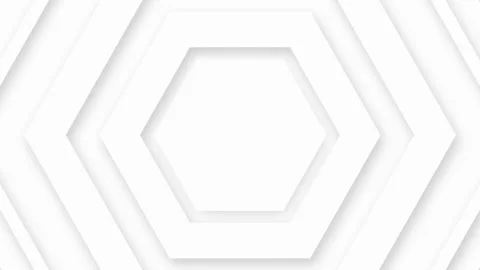 Abstract white geometric hexagonal background motion Stock Footage 334572862