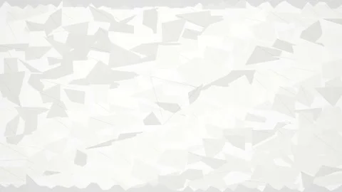 Abstract white geometric paper texture background with 3D low poly pattern Video stock 345863596