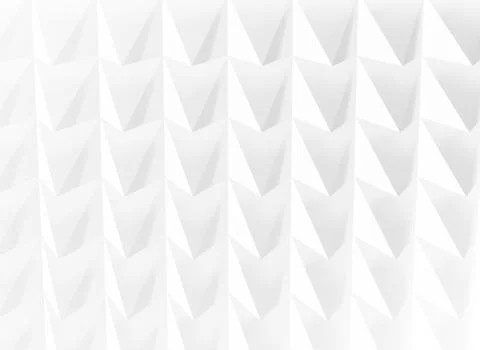 Abstract white geometric pattern, cg background with triangular surface. 3d イラスト素材