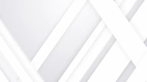 Abstract white geometric shapes move with cinematic motion in clean studio .. Stock Footage 340912613