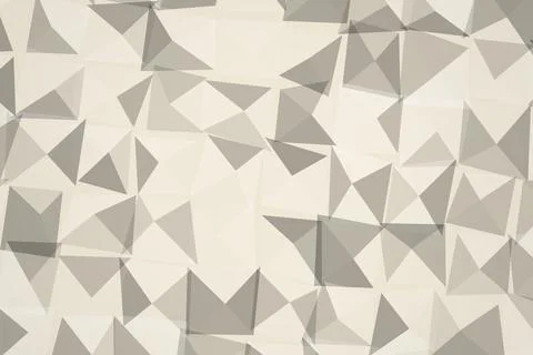 Abstract white geometric shapes with shadows and light Stock Illustration