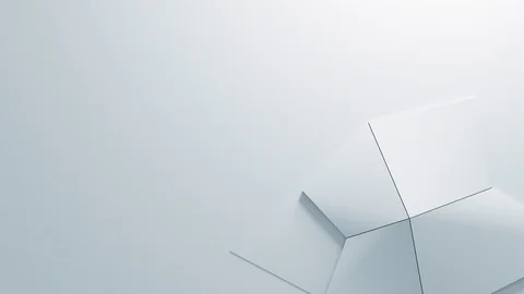 Abstract White Geometric Surface Background for business presentation. Stock Footage 122849148