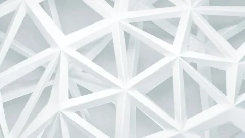 Abstract White Geometric Triangular Pattern Stock Footage 276148132
