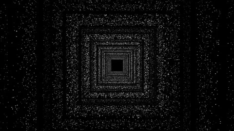 Abstract white glitter particles in squares animation Stock-Footage 256308644