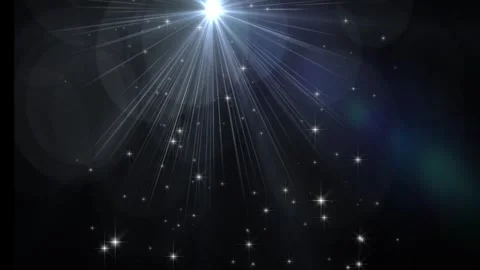 Abstract White Glitter Star Particles in Spotlight Background Seamless 4K Loop Vidéo 337128173