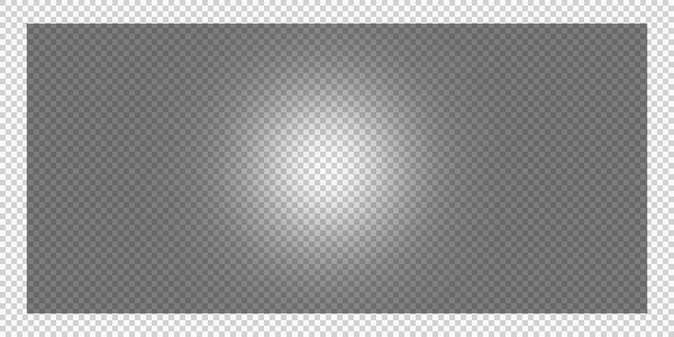 Abstract white glowing light orb on a soft grey gradient background イラスト素材