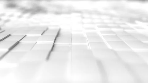 Abstract White Gradient Background with displaced Tiles. Illustration Templat Illustrazione stock
