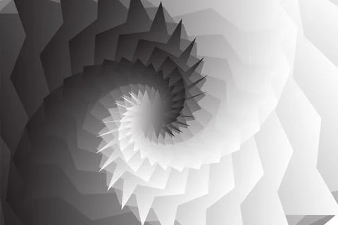 Abstract white gray 3d render geometric background, Abstract minimalist geo.. Ilustración de archivo