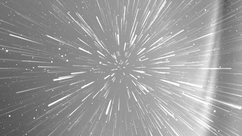 Abstract white gray background with bright lines radiating outward Stock Footage 315544001