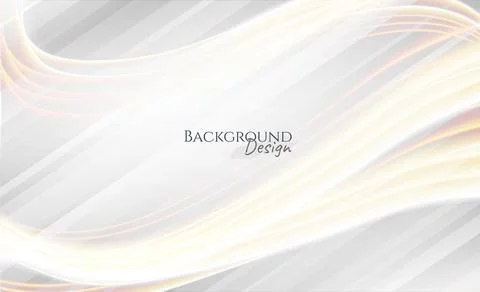 Abstract White , Gray Background with Clean Smooth Soft Wave , Vector Illustr Illustrazione stock