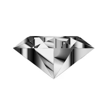 Abstract white gray gem Stock Illustration