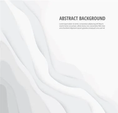 Abstract white gray lines geometric background Illustrazione stock