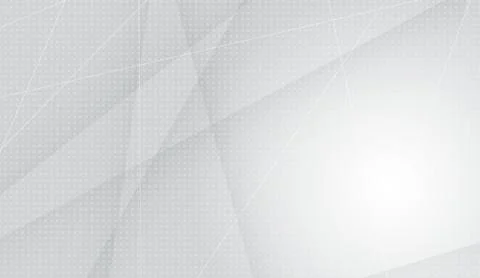 Abstract white grey background with geometric shapes and subtle halftone Stock Illustration