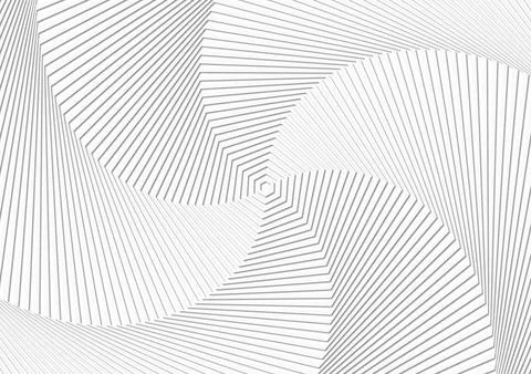 Abstract white grey background, hexagon geometric rings in simple pattern design Stock Illustration
